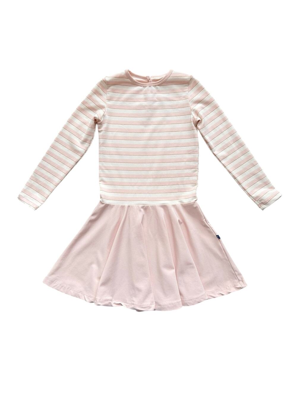 Kickee Pants Bamboo Sweet Stripe Dress Size 6/8